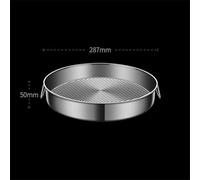 Yuanpgky 24-32cm Stainless Steel Round Baking Pan with Nonstick for Cheesecakes, Quiches and Deep Dish Pizzas, Oven and Safe(28CM)