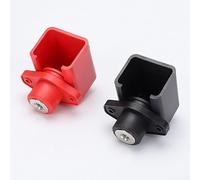 Yuanpgky 2PCS All-Copper Lithium Battery Posts High Current Terminal Connectors for Energy Storage 150A/300A/500A IP67 Rated PA66 Flame Retardant Snap-On Guard(500A)