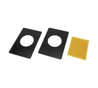 Yuanpgky 2Pcs Stainless Steel Door Reinforcement Plate for Deadbolt and Door Knob Lock Repair, Rust Resistant Black Cover Plates with Backing to Strengthen()