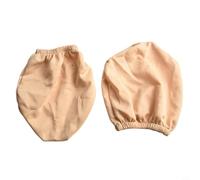 Yuanpgky 2Pics Car Headrest Protector Elastic Stretch Fabric Cover Compatible with for Most Vehicles and Trucks in Beige Color, 9.45" x 10.24"