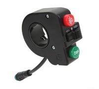 Yuanpgky 3-in-1 Handlebar Switch for Ebike, 22mm 5-Pin Waterproof Light Turn Signal On/Off Button for Electric and Scooter, Compatible with 24V 36V 48V Systems