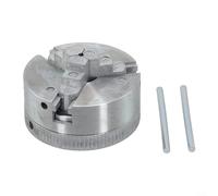 Yuanpgky 3 Lathe Chuck Kit with Tools Accessories, Manual Lathe Chuck for Woodworking, Self-Centering Chuck with High and Large Clamping Range, Zinc