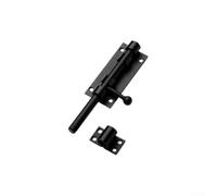 Yuanpgky 304 Stainless Steel Bolt with Lock Hole, Thickened Security Latch for Home & Garden Use, Compatible with Door Fixing Plate,(black)