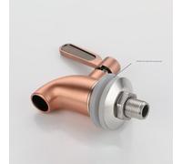Yuanpgky 304 Stainless Steel Wine Tap Dispenser with Ball Valve for Wine Barrels and Beverage Containers, Mirror Gold 16mm(Brushed rose gold（16mm）)
