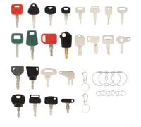 Yuanpgky 36-Piece Heavy Equipment Ignition Key Set for Construction Machinery, Compatible with CAT, for JCB, for Kubota, for Bobcat and Others