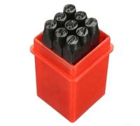 Yuanpgky 36-Piece Number & Letter Metal Punch Set, Alphabet and Symbol Stamps for Steel, Leather, Wood, Jewelry Craft Marking Tools, Carbon Steel, Sandblasted Hardened,(4mm)