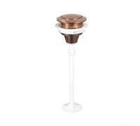 Yuanpgky 38Mm Toilet Flush Button - Single Press, Sleek ABS Construction In Silver, Black, Gold, For Standard Tank Valves And Contemporary Bathroom Décor(Rose gold)