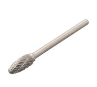 Yuanpgky 3x6mm Carbide Burrs Rotary Drill Die Grinder Carving Bit Double Cut for Metalwork, Wood Carving, and Welding Deburring with 3mm Shank Diameter(G)