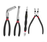 Yuanpgky 4-Piece Electrical Disconnect Pliers Set with 60 Degree Connector Separator Compatible with for Automotive Wiring Tools in Storage Bag