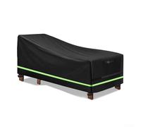 Yuanpgky 420D Oxford Waterproof Garden Lounger Cover with Reflective Stripes and Windproof Buckles for Sunbeds Deck Chairs Rattan Sets Outdoor Furniture Protection