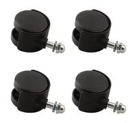 Yuanpgky 4PCS Replacement Caster Wheels for Electric Oil Heaters, 40x30mm Plastic -Directional Design with 8mm Thread, Compatible with and Pioneer Models for(With Brake)