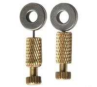 Yuanpgky 5-Piece Handmade Leather DIY Tool Fixed Position Basting Needle Set for Leather for Edge Stitching and Locking with Metal Construction and Knurled Non-Slip Base(D)