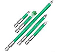 Yuanpgky 5-Piece Power Screwdriver Bits Set with Magnetic Hold and Anti-Slip Grip for Electric Screwdrivers, High Hardness Alloy Steel Construction in Various Lengths(B)