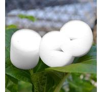 Yuanpgky 50 Plastic Mesh Pots & 50 Soilless Sponges, Net Pot For Hydroponics Garden, Slotted Mesh Net Cups, For Hydroponics, Aquaponics, Orchids