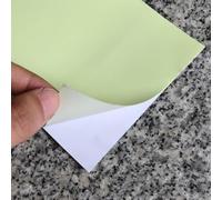 Yuanpgky 5pcs Luminous Bait Sticker 20x10cm DIY Fishing Lure Tape for Freshwater Tackle Craft, Yellow-Green Glow Material for Lures, Spoons, Flashers