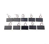Yuanpgky 5V 60mA Solar Panel Module for DIY Solar Charger Projects, 0.3W Polysilicon Solar Cells with Wire, Compact 68x37mm Size for Outdoor and Renewable Energy Use(10pcs)