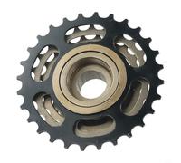 Yuanpgky 6/7/8 Speed 13-28T Screw On Freewheel for Position For Bicycle Parts, High-Carbon Steel Cassette with Smooth Shifting and Low Noise(6 speed Black)