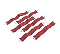 Yuanpgky 6-Pack Fabric-Reinforced Sun Lounger Straps with Metal Hooks - Stretchable to 18.5 Inches, Compatible with Anti-Gravity Chairs, Bungee Chairs, Recliners &