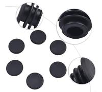 Yuanpgky 6 Pack Rubber For Bike Handlebar End Plugs, 30mm Black Grip Ends for Standard For Bicycle and Scooter Handlebars