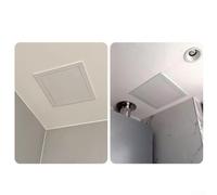 Yuanpgky ABS Access Panel for Ceilings with Push-to-Open Mechanism, 250x250mm to 400x400mm White Inspection Flap for Pipes and Wires(250 * 250mm)