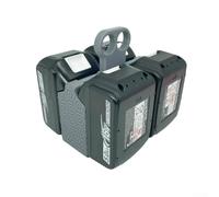 Yuanpgky ABS Battery Storage Rack Holder for 14V and 18V Power Tool Batteries with Turquoise Color Design for Workbenches Garages and Toolboxes Efficient Organization(Gray)