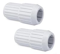 Yuanpgky ABS Swimming Pool Pole Replacement Connectors, 32mm and 28mm Telescopic Pole Adapters, Easy Install Cam Joint Fittings for Pool Maintenance, 2 Pack()