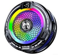 Yuanpgky AI Powered 30W Magnetic Phone Cooler, Smart Temperature Control, Adjustable Cooling Speeds, RGB For Lighting Effects, Portable Cooling For Smartphones(Black)