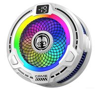 Yuanpgky AI Powered 30W Magnetic Phone Cooler, Smart Temperature Control, Adjustable Cooling Speeds, RGB For Lighting Effects, Portable Cooling For Smartphones(White)