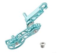 Yuanpgky Alloy For CNC Double Guide Wheel Anti-Drop Chain Guide for Mountain and Folding Bikes, 11T Metal Guide Wheel, Waterproof Wear-Resistant Design, Compatible with(green)