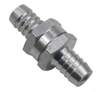 Yuanpgky Aluminium Inline One Way Non Return Check Valve, For Fuel Water Oil Lines 6Mm 8Mm 10Mm 12Mm, For Boats Cars Motorcycles Garden Equipment(12mm)
