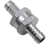 Yuanpgky Aluminium Inline One Way Non Return Check Valve, For Fuel Water Oil Lines 6Mm 8Mm 10Mm 12Mm, For Boats Cars Motorcycles Garden Equipment(10mm)