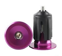 Yuanpgky Aluminum Alloy Handlebar End for 22-24mm Handlebars, Lightweight Road & Mountain For Bike Bar Ends Compatible with Most Handle Grips, 7 Colors(purple)