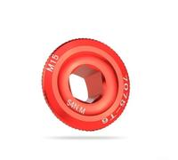 Yuanpgky Aluminum Alloy M10 Crankset Fixing Bolt Cover for Hollow Shaft Cranks, Compatible with M15//M19/M20 Cranksets, Anodized Red/Black Thread, For CNC(Red M15)