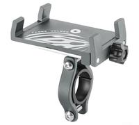 Yuanpgky Aluminum Alloy Phone Holder for 5.8-9.5 cm Devices, 90° Rotatable Mount with Four-Claw Locking, Compatible with For Bike and Motorcycle Handlebars 2.2-3.2()