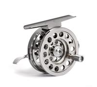 Yuanpgky Aluminum Ice Fishing Reel for Right Hand Use, 1:1 Gear Ratio with V-, For CNC-Machined Alloy Construction, Dual Bearing System, Compatible with BLD50/BLD60(BLD 50 (right hand))