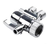 Yuanpgky Amway eSpring Two Way Water Filter Diverter Valve 3/8in & 5/16in Out Chrome Plated Brass Faucet Connector for Countertop RO Purifier System