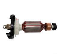 Yuanpgky Assembly for Angle Grinder Model 6-100 - Copper Core, Straight-Tooth Design with Included Carbon Brushes, 154.5 mm Length, 417 g Weight, Heavy-Duty