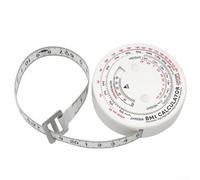 Yuanpgky Automatic Retractable BMI Tape Measure for Health and Body Measurement - 72mm Round Plastic Body, Locking & Button-Activated Retraction, Accurate