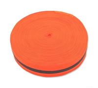 Yuanpgky Beach Volleyball Boundary Line - 5 cm x 100 m Reflective Track Finish Tape for Outdoor Sports, Running Events, Athletics Field Marking, Goal Line, Polyester(Orange)