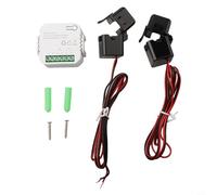 Yuanpgky Bi Directional WiFi Energy Monitor Switch Meter,2 Channel with Clamp App Monito Real Time Power Measurement Current Analysis(2 Way Electricity meter+CT)