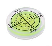 Yuanpgky Bubble Levels, Acrylic Adjustable Precision, 1.26 * 0.28in, Degrees, Circular, Exterior, Bulls Eye, Transparent