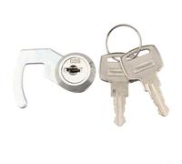 Yuanpgky Cam Lock with Quick Clip for Cash Drawer, POS Drawer, Locker, Metal Cabinet, Flight Case - Zinc Alloy Secure Coding Lock Cylinder (Silver,(A)