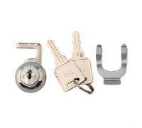 Yuanpgky Cam Lock with Quick Clip for Cash Drawer, POS Drawer, Locker, Metal Cabinet, Flight Case - Zinc Alloy Secure Coding Lock Cylinder (Silver,(B)