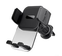 Yuanpgky Car Air Vent Phone Holder with 360 Degree Rotation and Non-Slip Silicone Grip for Smartphone GPS Mount, Car Bracket Clip(Gray)