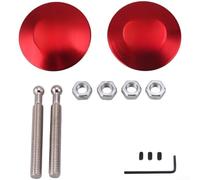 Yuanpgky Car Bonnet Fastener 62mm - aAluminum Alloy Quick Release Lock for Engine Cover, Compatible with Most Models, Blue(Red)