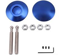 Yuanpgky Car Bonnet Fastener 62mm - aAluminum Alloy Quick Release Lock for Engine Cover, Compatible with Most Models, Blue(Blue)