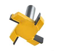 Yuanpgky Carbide Tipped For CNC Spoilboard Surfacing Router Bit, 1/2 Inch Shank, 2 Inch Cut Diameter, 4-Wing Design for Wood, MDF, Plywood and Particle Board