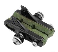 Yuanpgky Carbon Fiber Rim Brake Pads for Bicycle - Wear-Resistant Replaceable C-Clamp Brake with Heat Dissipation and Noise Reduction, Compatible with Carbon and(green)