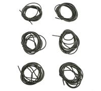 Yuanpgky Carp Fishing Silicone Tubing 1.5m for Hair Rig Making, Anti- Quick Sinking Line Tool, Compatible with Hook and Bait Setup, Green Brown Olive Colors,(0.8mm)