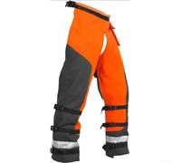 Yuanpgky Chainsaw Safety 9-Layer Protective Trousers with Adjustable Belt for Logging Cutting Work Men Women Orange Lightweight PE(M)